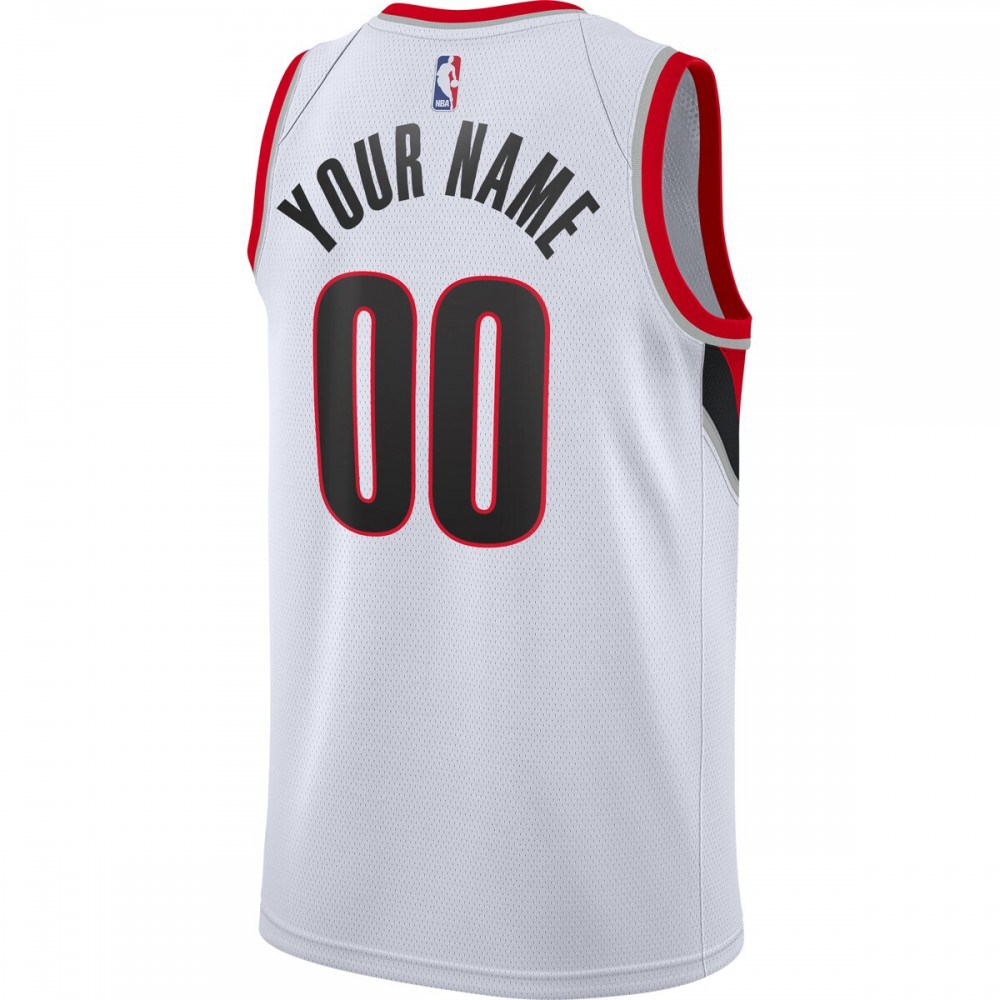 Portland Trail Blazers 2020/21 Swingman Custom Jersey - Association Edition - White-Pro Kit Vault | Brand New 26/27 Sports Jerseys